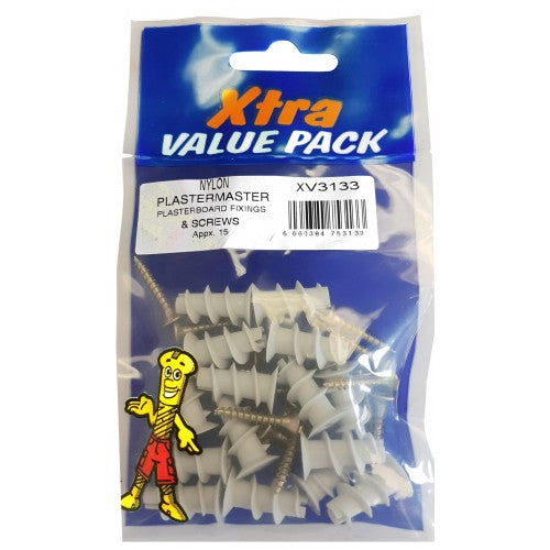 Fast Pak NYLON P/FIJACIÓN DE TABLERO 15pc X Val.