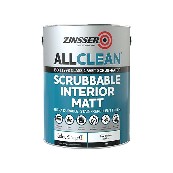 Zinsser Allclean White Scrubbabl I/Mtt