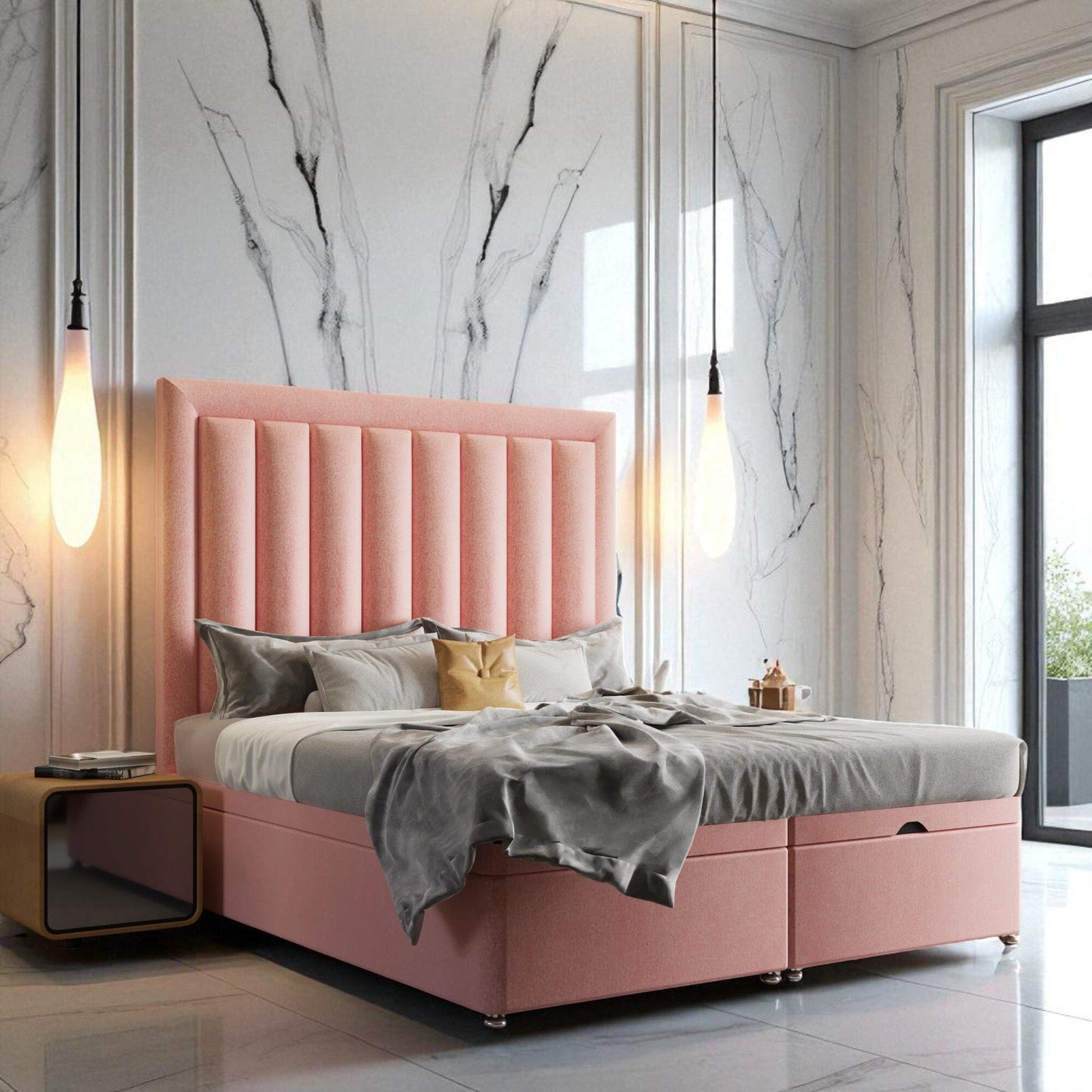 Zaffiro Ottoman Storage Divan Bed Set