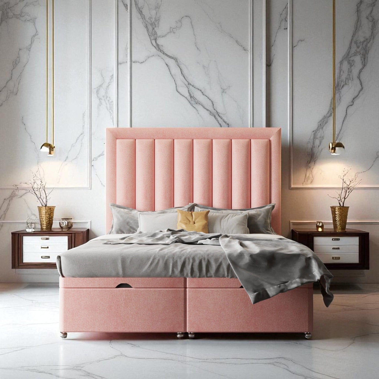 Zaffiro Ottoman Storage Divan Bed Set