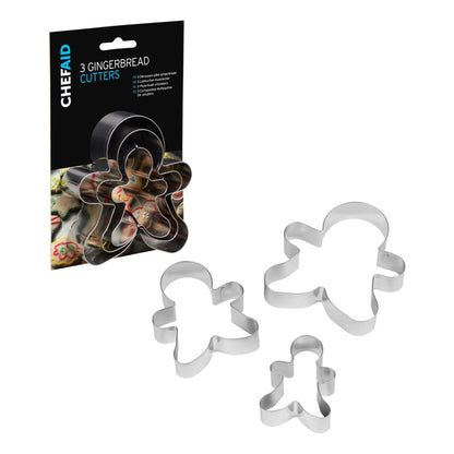 Chef Aid 3 Gingerbread Cutters