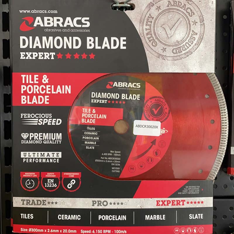 Abracs X-Tech Tile Blades 115mm x 1.2mm x 22.23mm (Stand of 20 Blades)