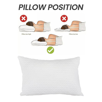 Air Flow Unique Luxury Hotel Quality Pillow Premium Fibre Filling for Superior Comfort and Support by OLIVIA ROCCO