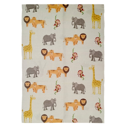 Animal Printed Rug Safari Modern Non-Slip Soft Durable Floor Rug for Living Room Bedroom Hallway & Office by OLIVIA ROCCO