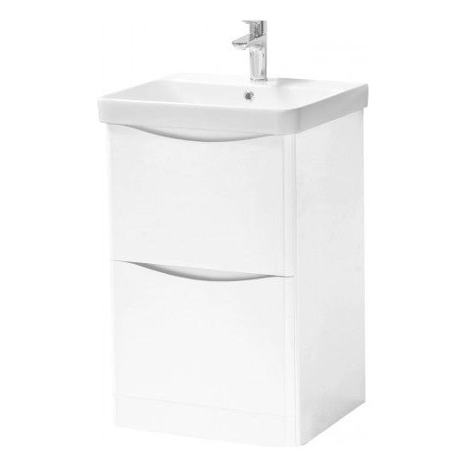 Mueble de suelo Arc 500x460 mm con 2 cajones blanco