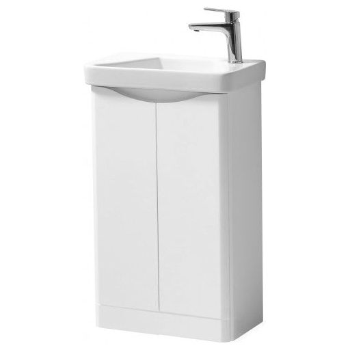 Arc 500x290mm Floor Standing Cloak Unit White