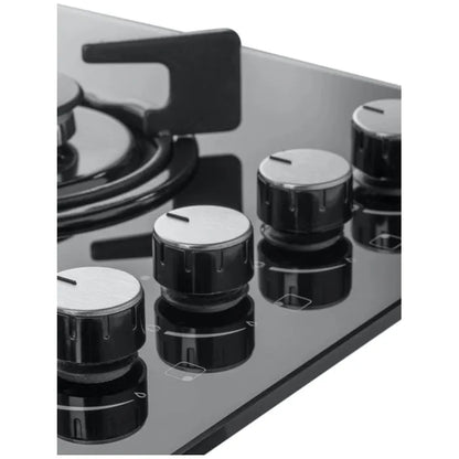 Cata 60cm 4 Burner Gas on Glass Hob, Pro Satin Pan Supports