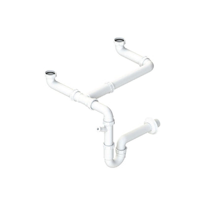 Abode Multi Bowl Pipework Kit - White