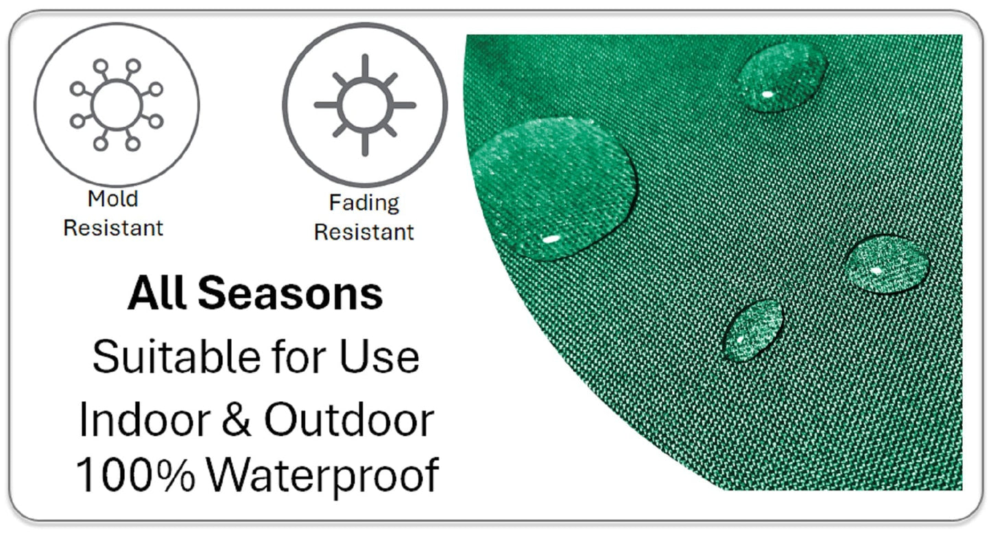 Banza Waterproof Durable Indoor Outdoor Cushions with High-Quality Hollow-Fibre Filling Ideal for Patios Benches Sofas and Chairs 43 x 43 cm by OLIVIA ROCCO