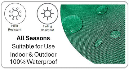 Banza Waterproof Durable Indoor Outdoor Cushions with High-Quality Hollow-Fibre Filling Ideal for Patios Benches Sofas and Chairs 43 x 43 cm by OLIVIA ROCCO