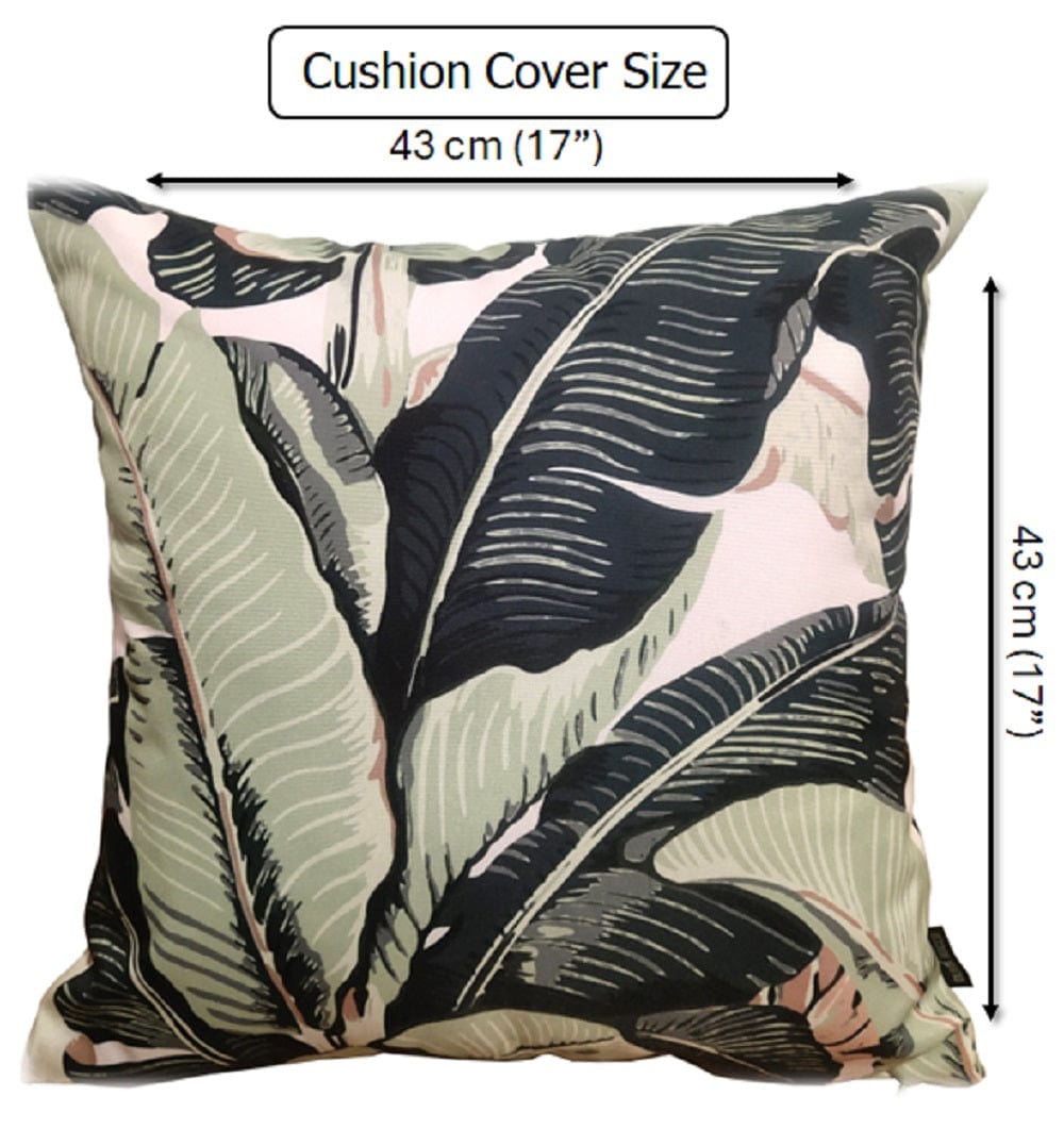 Banza Waterproof Durable Indoor Outdoor Cushions with High-Quality Hollow-Fibre Filling Ideal for Patios Benches Sofas and Chairs 43 x 43 cm by OLIVIA ROCCO