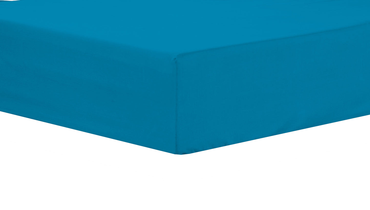 Basics Super Soft Durable Fitted Sheet High-Quality Indus Valley Cotton Linen Elasticated for Perfect Fit Multiple Sizes and Colours OEKO-TEX Certified Bedding by OLIVIA ROCCO