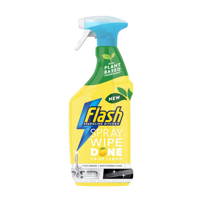 Flash Spray Wipe Done Crisp Lemon Kitchen 800ml
