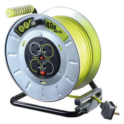 Pro Xt Metal Case Cable Reel 4 Gang 40m