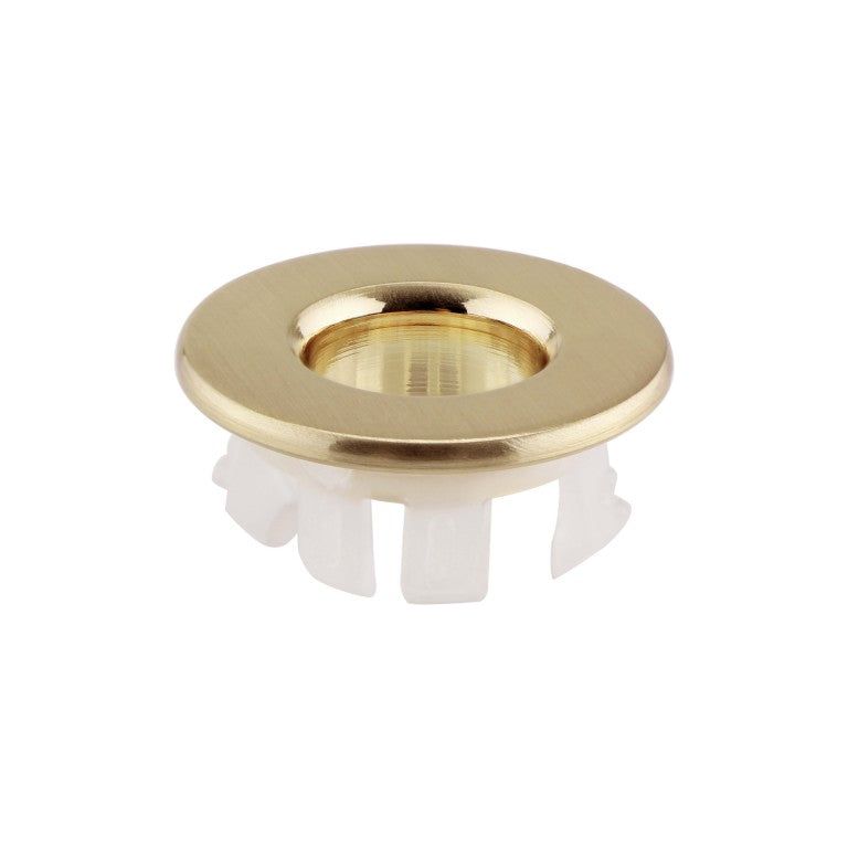 Basin Overflow Cover Brushed Brass