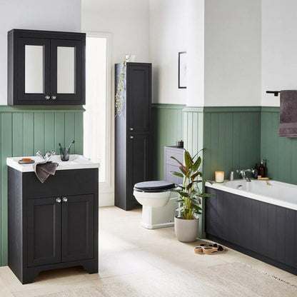 Buckingham 500mm WC Unit Black Oak