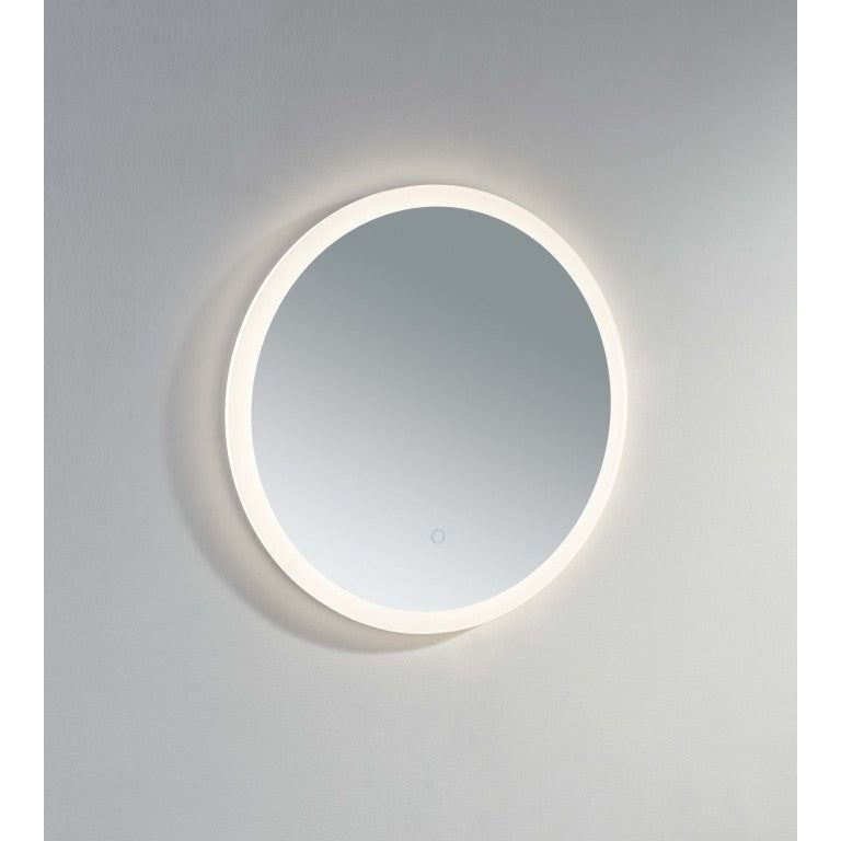 Burleigh 600 mm rond avec bord en acrylique blanc
