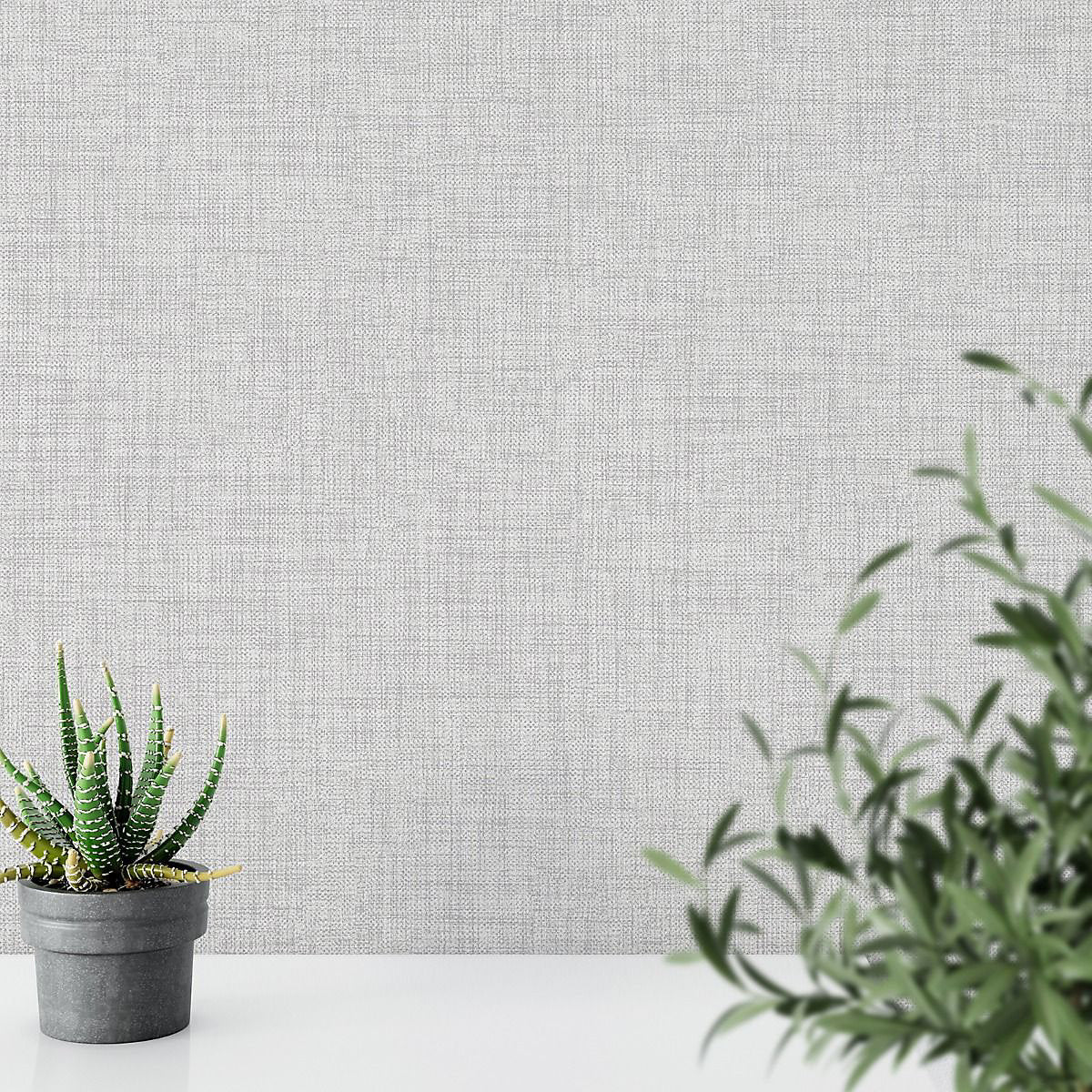Muriva Cambric Texture Grey Wallpaper (196301)