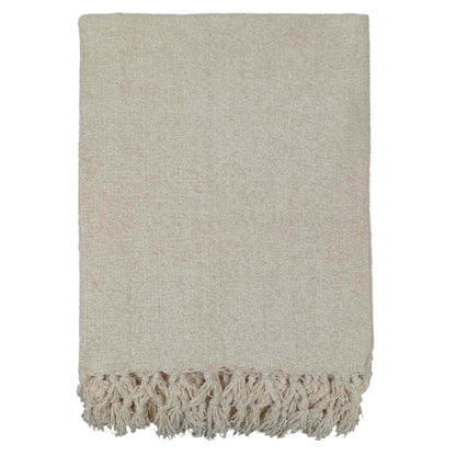 Chenille Tassel Elegant Throw Blanket for Couch Sofa Bed All-Season Soft Luxury by OLIVIA ROCCO