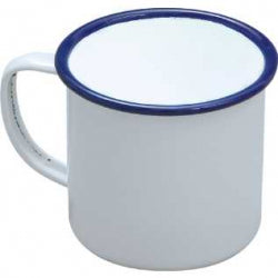 Tasse traditionnelle en émail blanc Falcon 9 cm x 568 ml