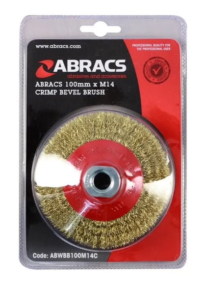 Brosse métallique circulaire à broche Abracs 100 mm