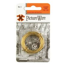 X Brass Picture Wire (Blister Pack)