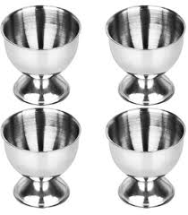 Zodiac Egg Cups (Footed) Stainless Steel Set of 4