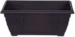 Whitefurze 40cm Venetian Window Box Black