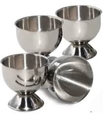 Zodiac Egg Cups (Footed) Stainless Steel Set of 4