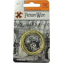 X Brass Picture Wire (Blister Pack)