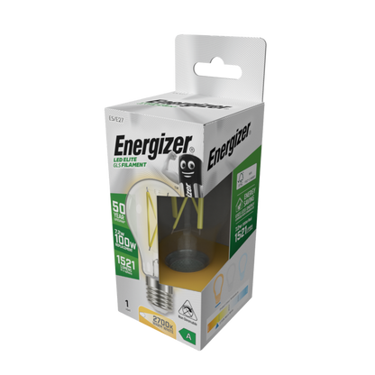 Energizer E27 A Rated GLS 2700k 7.2w