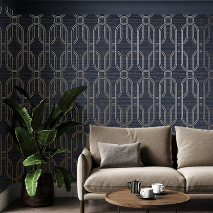 Graham & Brown Indulgent Sapphire Wallpaper (120858)