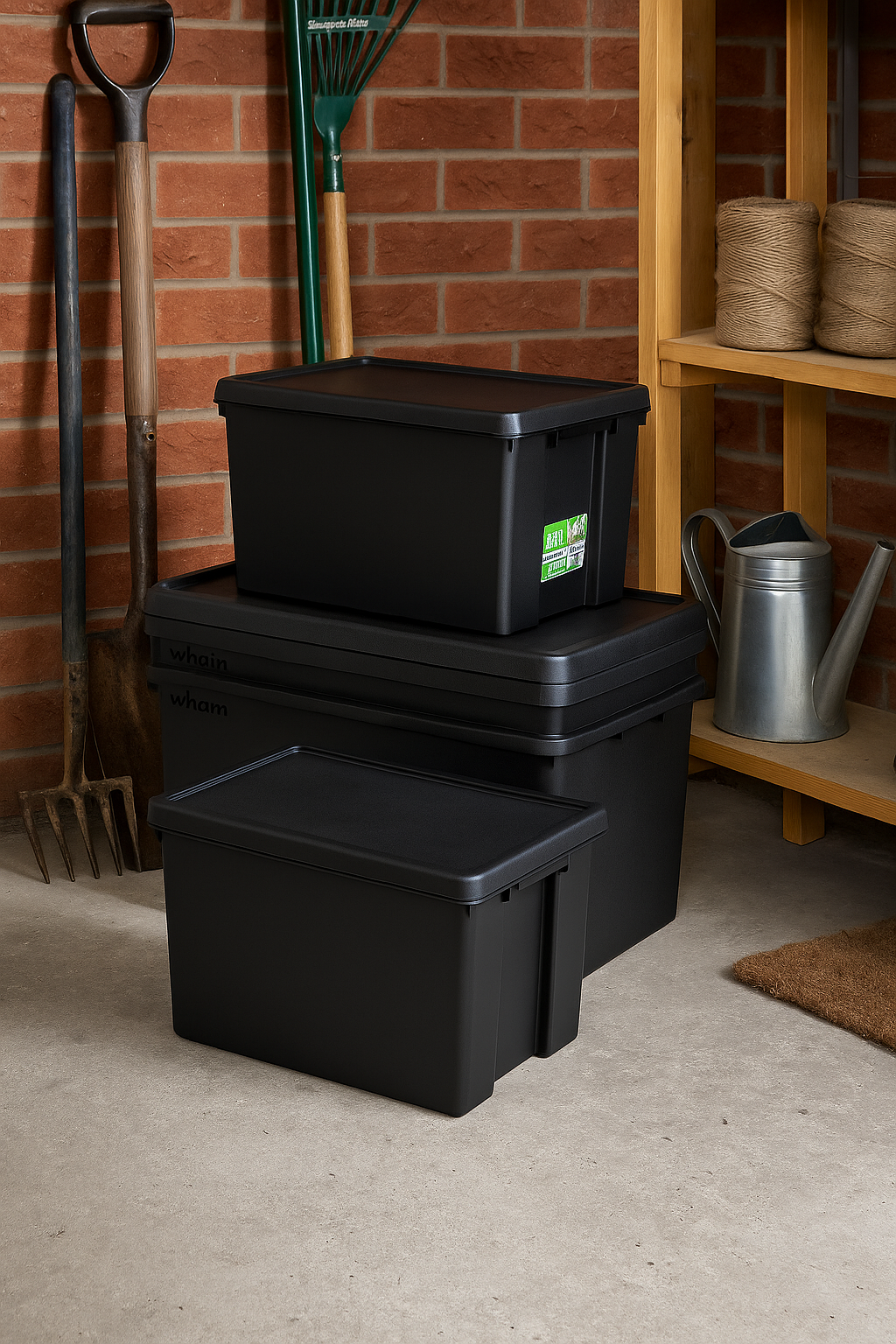 Wham 100% Upcycled Heavy Duty Box & Lid