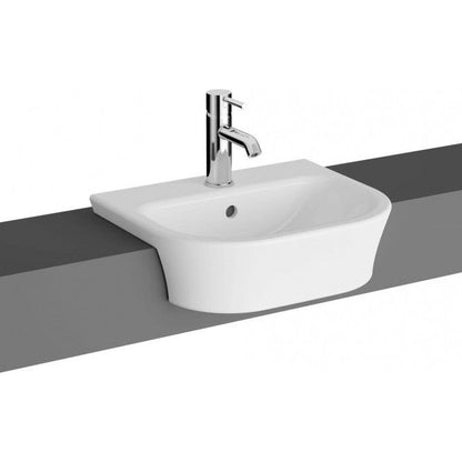 Eklipse 45cm Compact Semi Recessed Basin