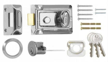 Era Trad Nightlatch Chrome Body Chrome Eff 60mm
