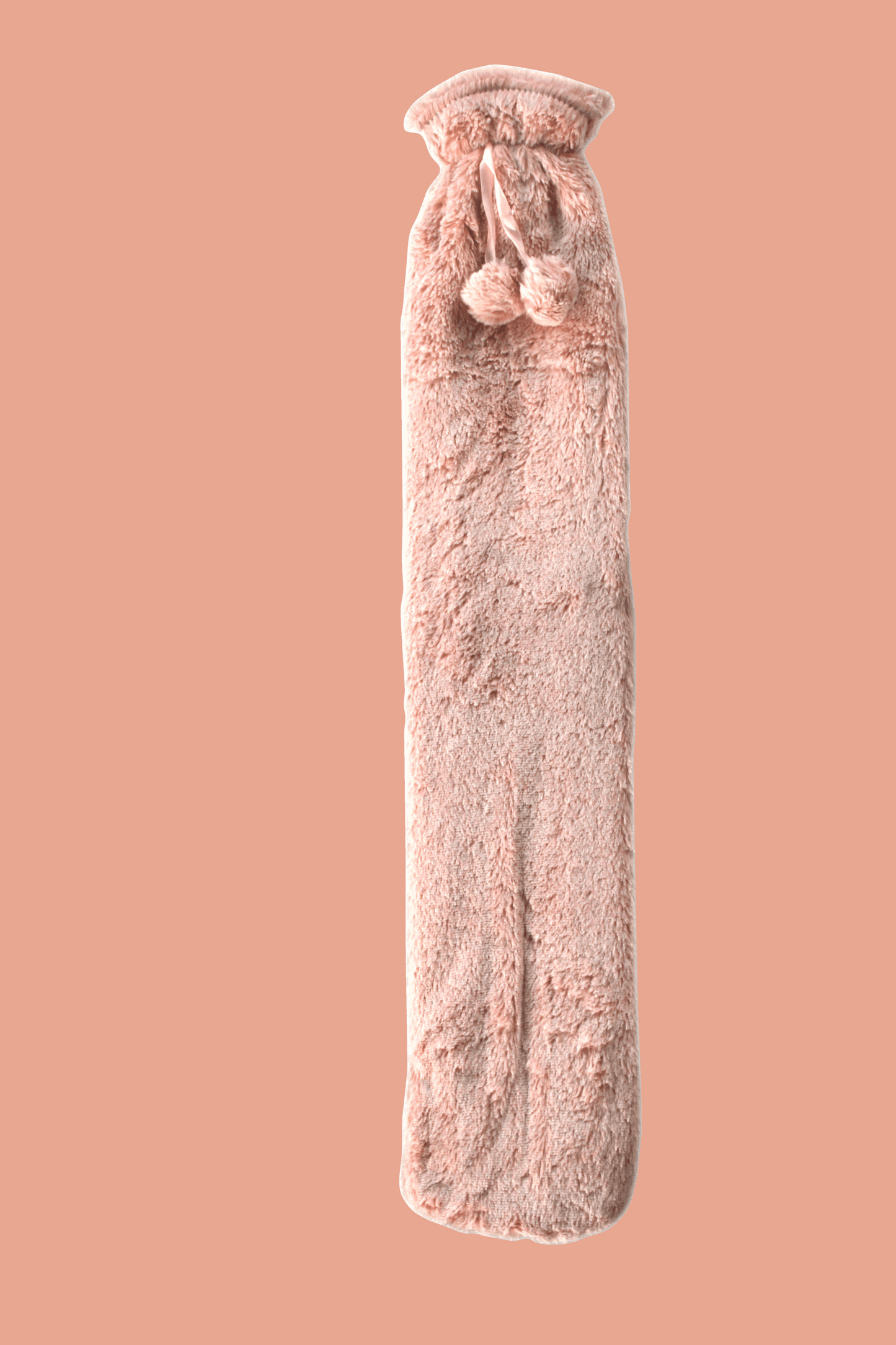 Extra Long 2L Hot Water Bottle with Plush Faux Fur Cover for Cosy Nights Natural Rubber UK Safe Tested Soft Fleece Ideal Gift for Adults Kids by OLIVIA ROCCO