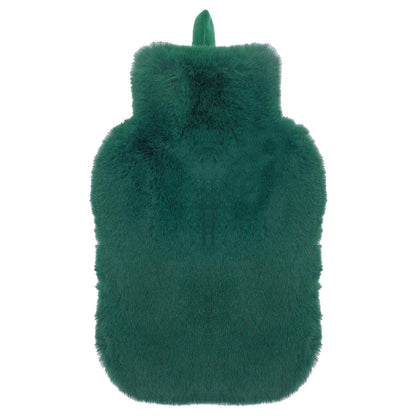 Faux Fur Covered 2 Litre Luxury Hot Water Bottle for Thermotherapy Durable Natural Rubber UK Safe Tested for Winter Warmth Ideal Gift for Adults Kids by OLIVIA ROCCO