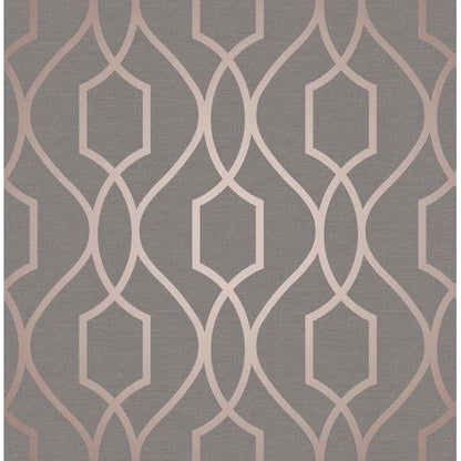 Fine Decor UK Apex Trellis Copper Wallpaper (FD41998)