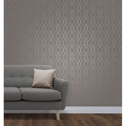 Fine Decor UK Apex Trellis Wallpaper