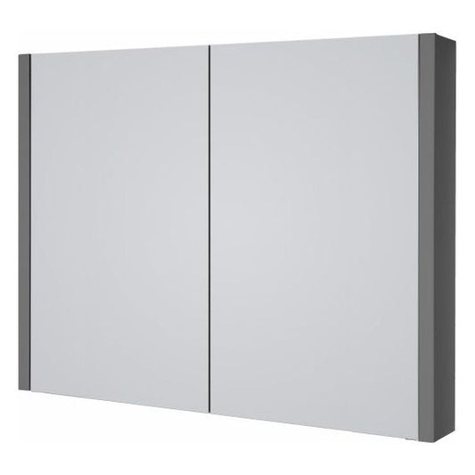 Purity 800mm Mirror Cabinet Storm Grey Gloss