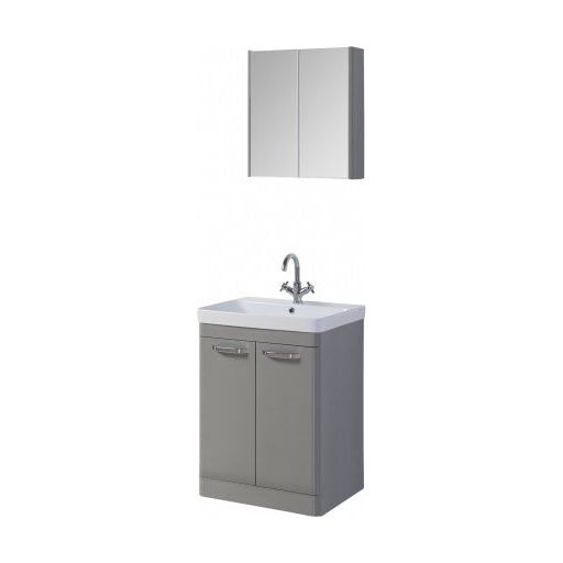 Options Mirror Cabinet 600mm Basalt Grey