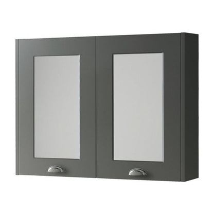 Astley 800mm Mirror Cabinet Matt Grey