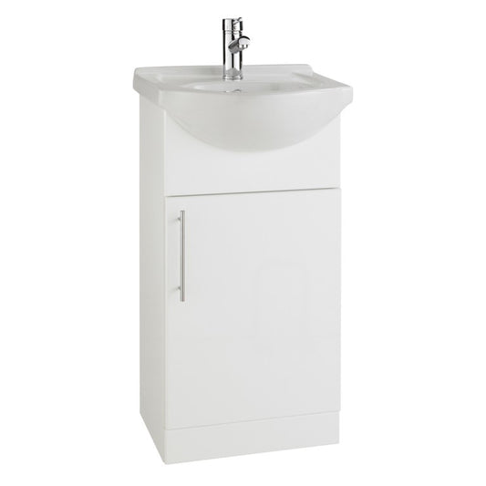 Lavabo Cerámica 450mm 1 Orificio Para Grifería