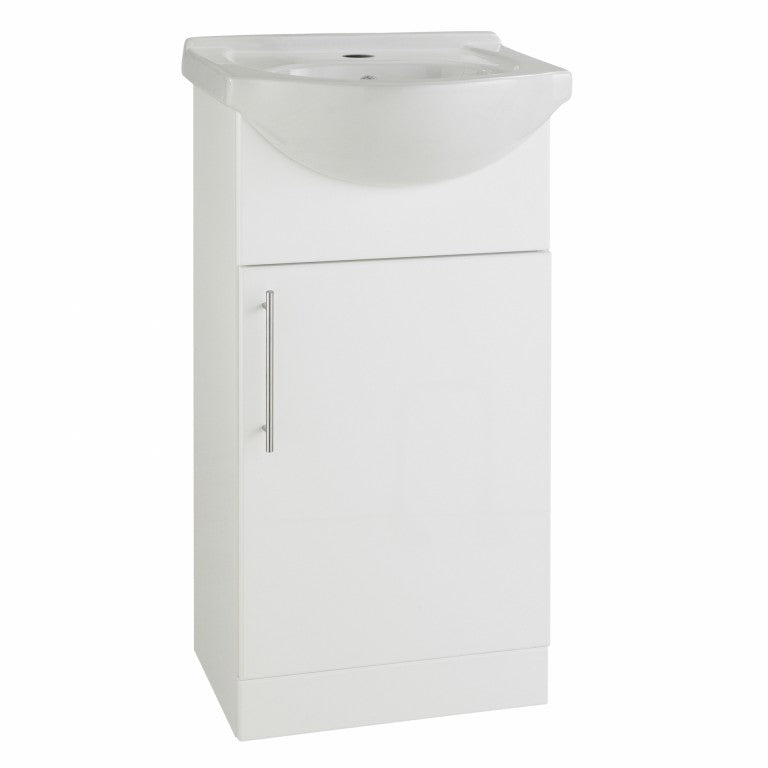 Lavabo Cerámica 450mm 1 Orificio Para Grifería