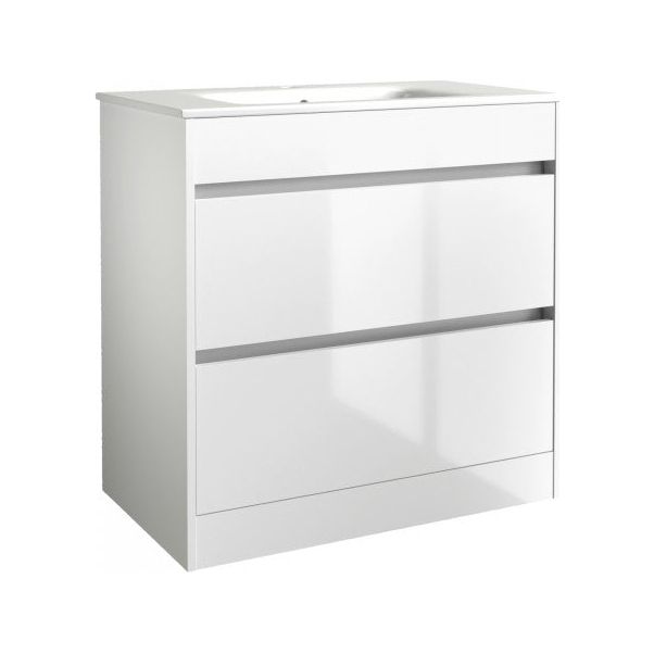 City 800x460mm Floor Standing Unit White