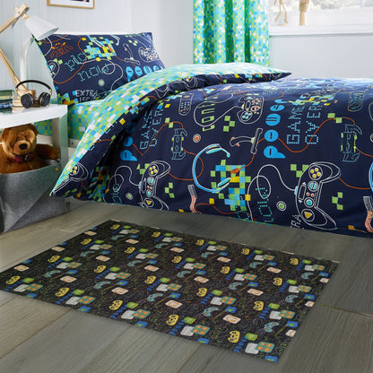 Gamer Printed Rug Modern Non-Slip Soft Durable Floor Rug for Living Room Bedroom Hallway & Office by OLIVIA ROCCO