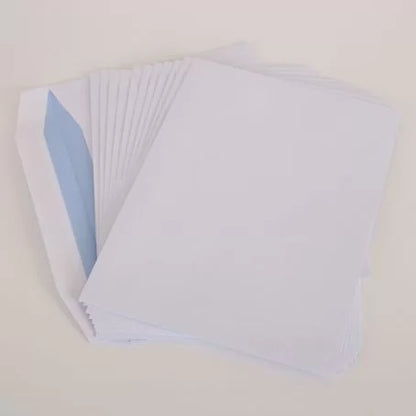 Anker White Gummed Envelopes Pack 25