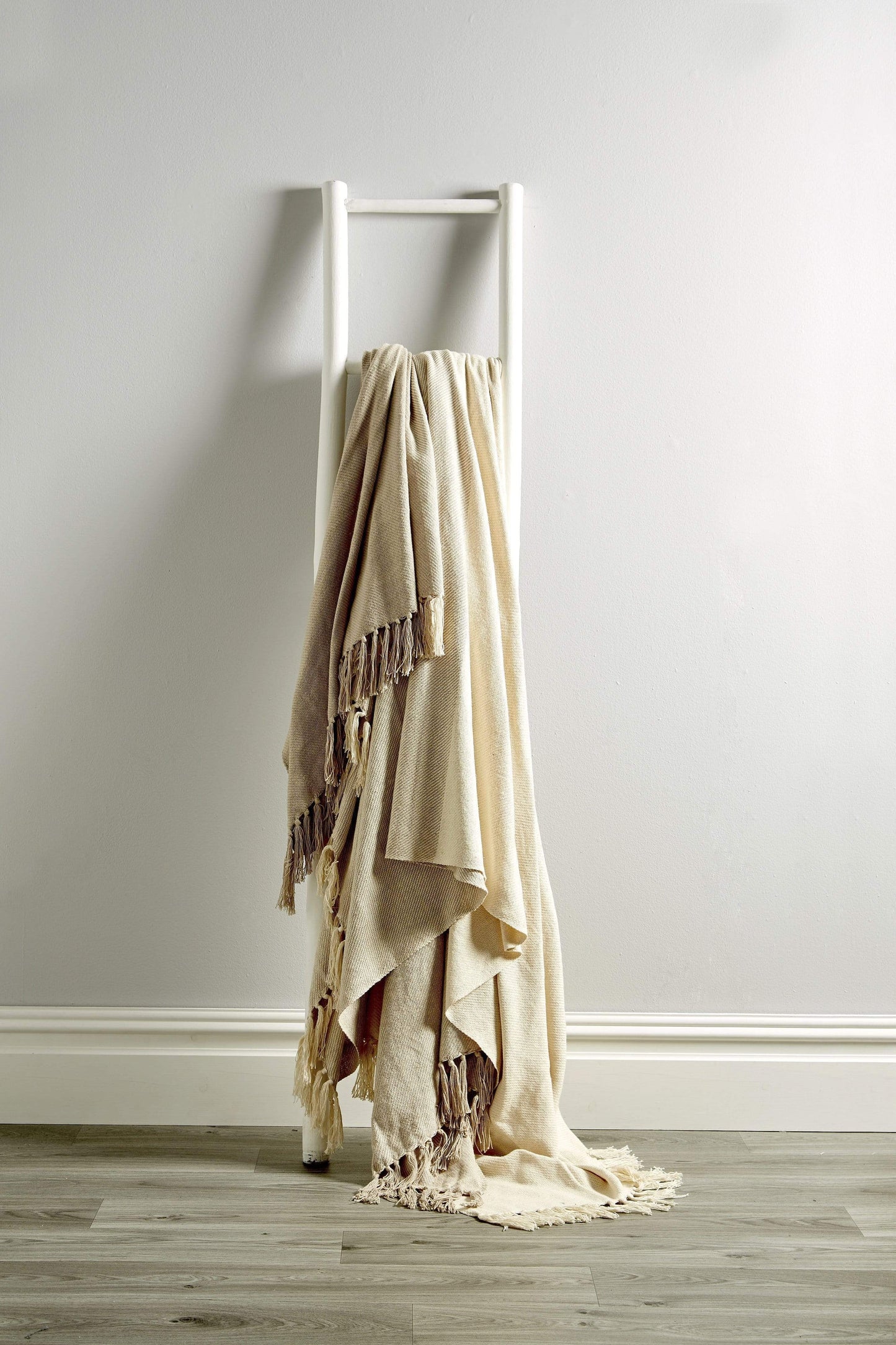 Handwoven Large Check Pure Indian Cotton Throw Blanket with Tassels Eco-Friendly Home Decor in Multiple Sizes by OLIVIA ROCCO