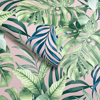 Muriva Teeva Jungle Blush Wallpaper (183501)