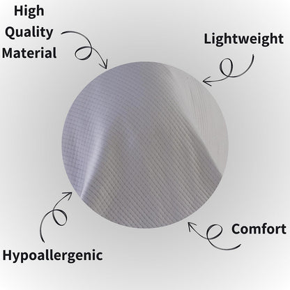 Hotel Collection 240 x 260 cm Quilted Bedspread in Sustainable Cotton Soft and Durable White and Grey Bedding for Elegant Bedroom Decor by OLIVIA ROCCO